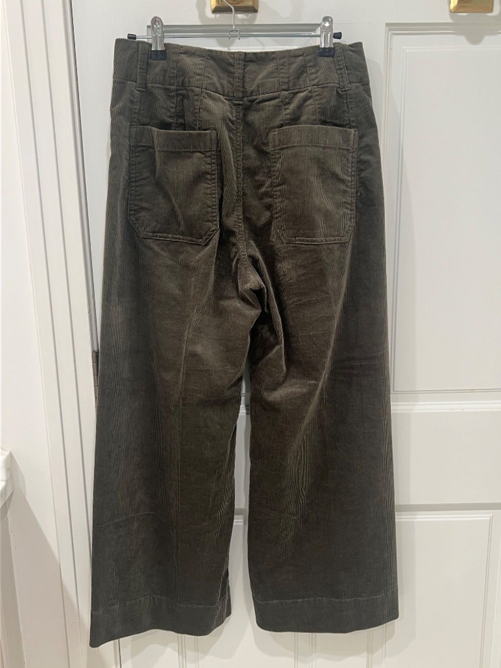 Anthropologie Maeve Collette Dark Green Corduroy Cropped Pants, Sz 27 - Picture 5 of 9